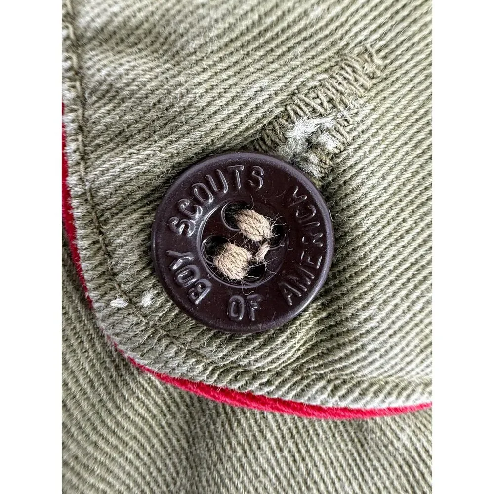 Vintage 60s 70s Boy Scouts BSA Uniform Shorts Camp Hiking Distressed Youth READ